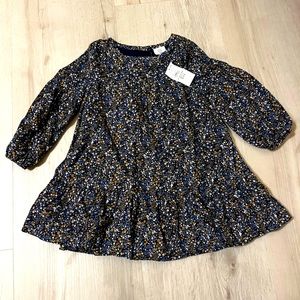 Floral baby toddler girl dress- Baby Gap corduroy 12-18mo